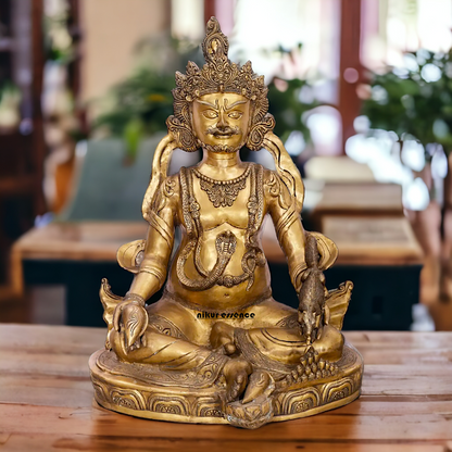 kubera Meditation Brass idol - 43 Inches