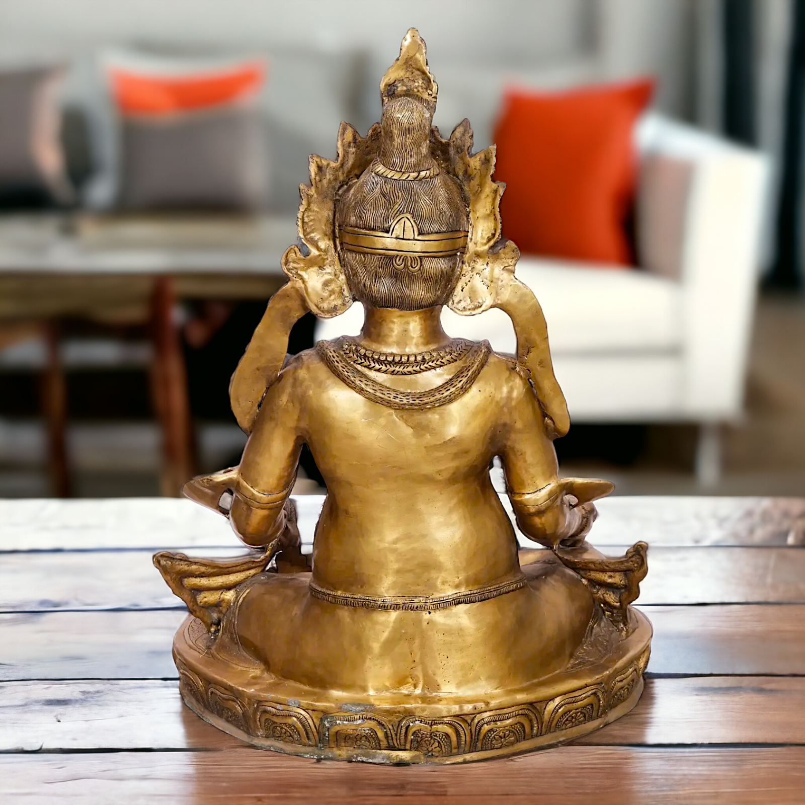 kubera Meditation Brass idol - 43 Inches