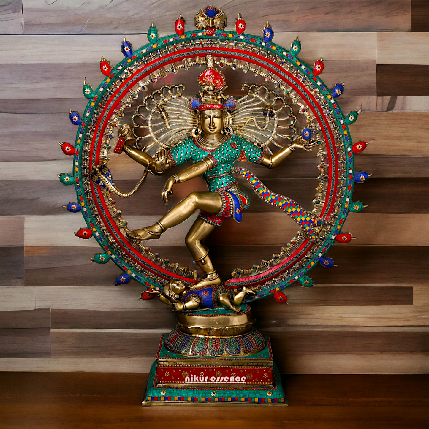 Big Nataraja Shiva dance Pital Brass Murti - 48 Inches