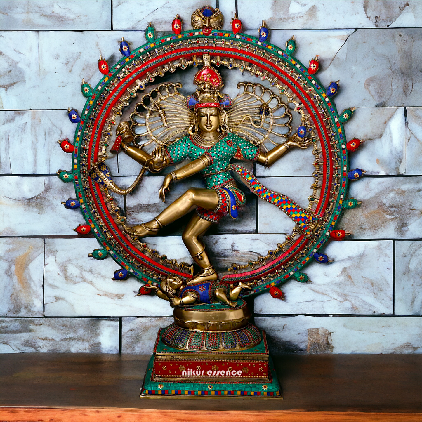 Big Nataraja Shiva dance Pital Brass Murti - 48 Inches