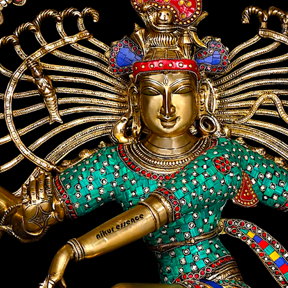 Big Nataraja Shiva dance Pital Brass Murti - 48 Inches