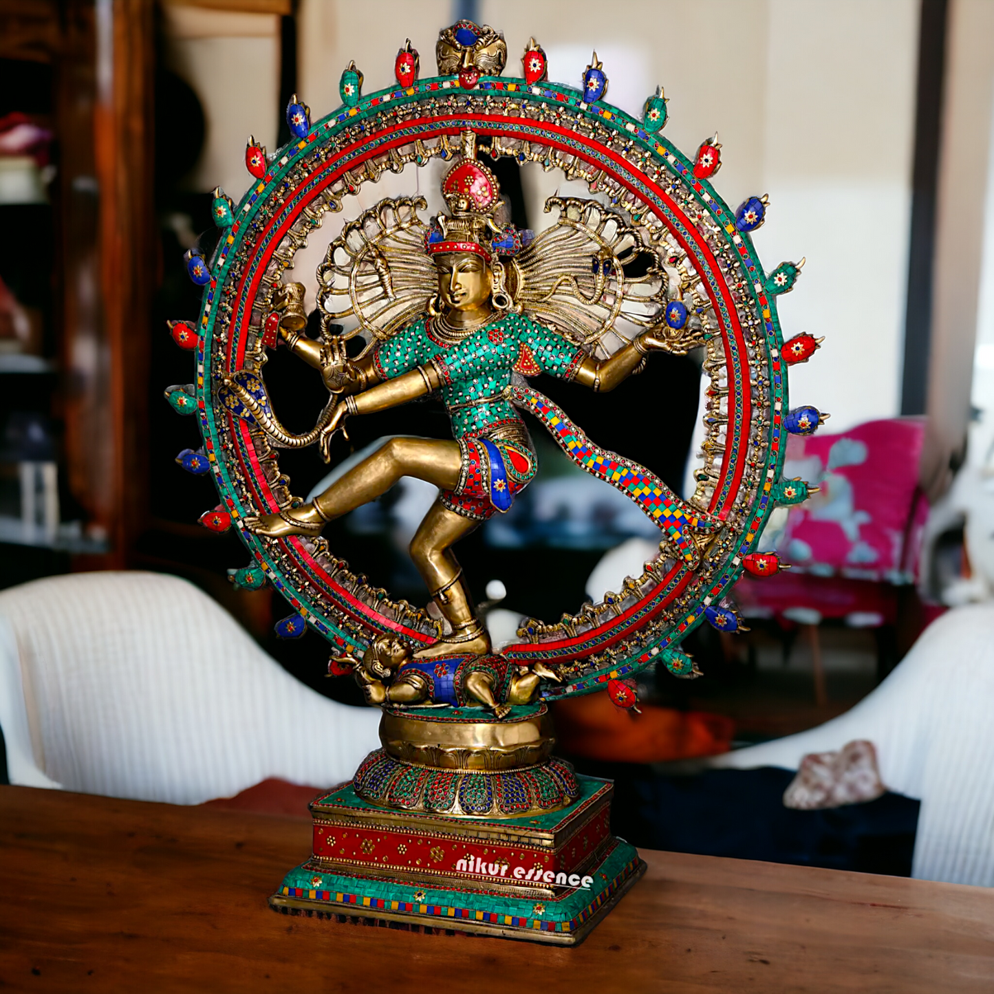 Big Nataraja Shiva dance Pital Brass Murti - 48 Inches