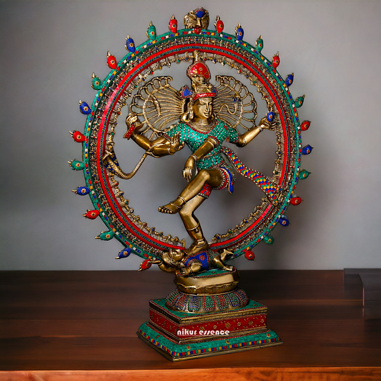 Big Nataraja Shiva dance Pital Brass Murti - 48 Inches