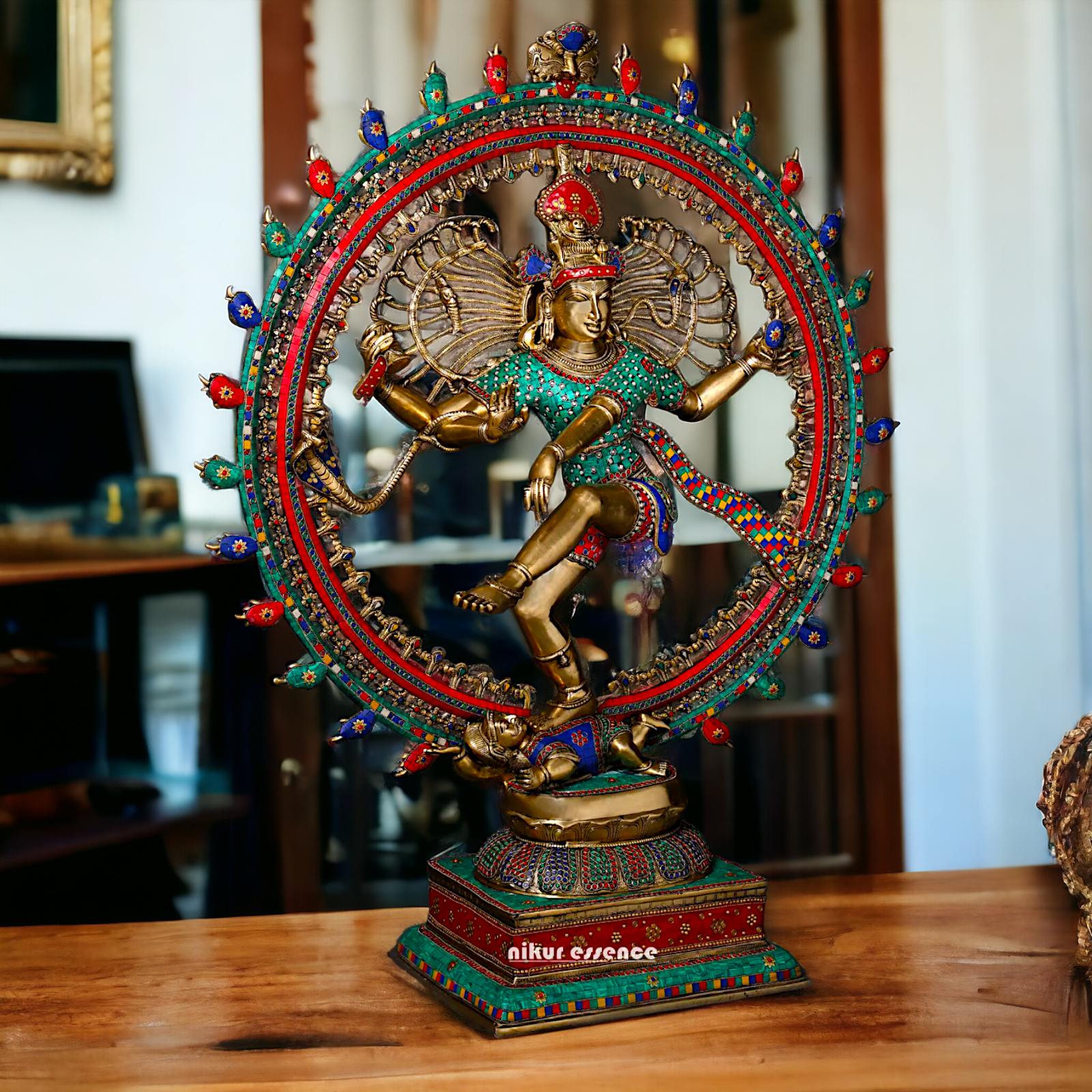 Big Nataraja Shiva dance Pital Brass Murti - 48 Inches