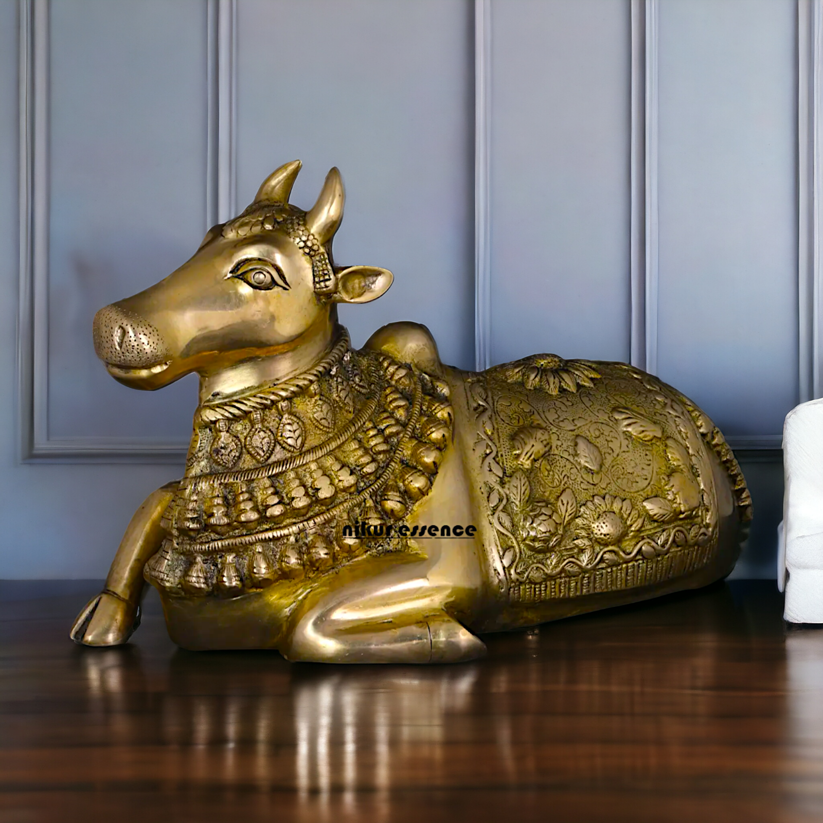 Pure Brass Nandi God statue - 20 Inches