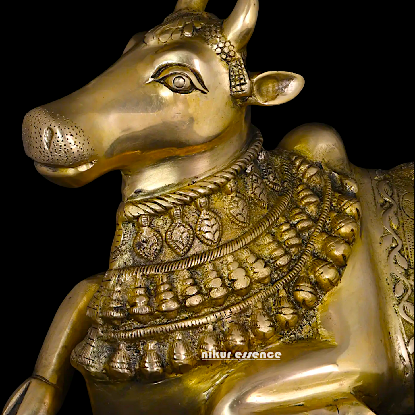 Pure Brass Nandi God statue - 20 Inches