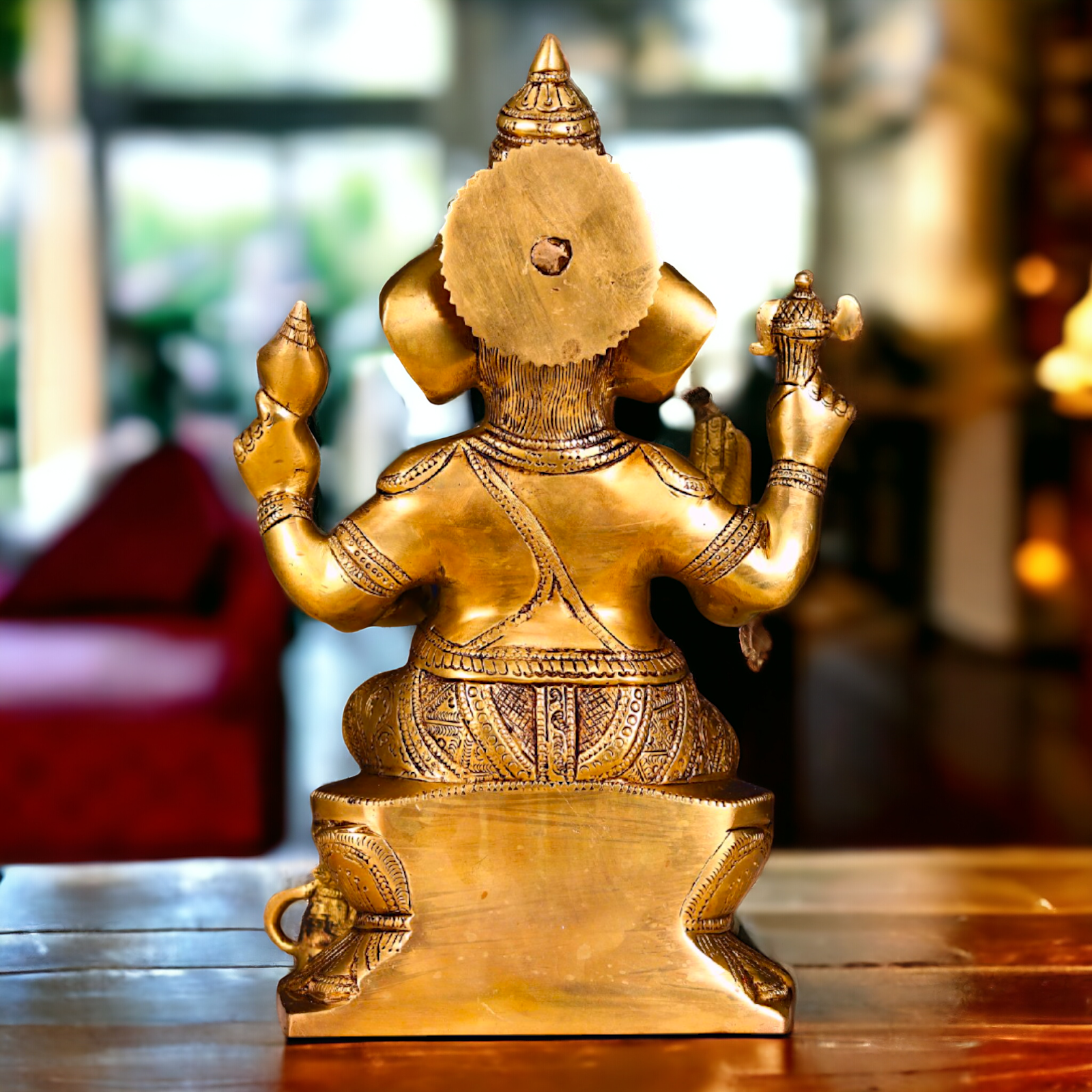 Ganesha Vinayaka brass statue - 12 inch