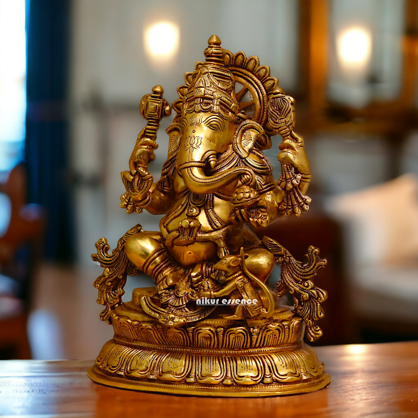 Ganesha Vinayaka pital brass idol - 16 inch