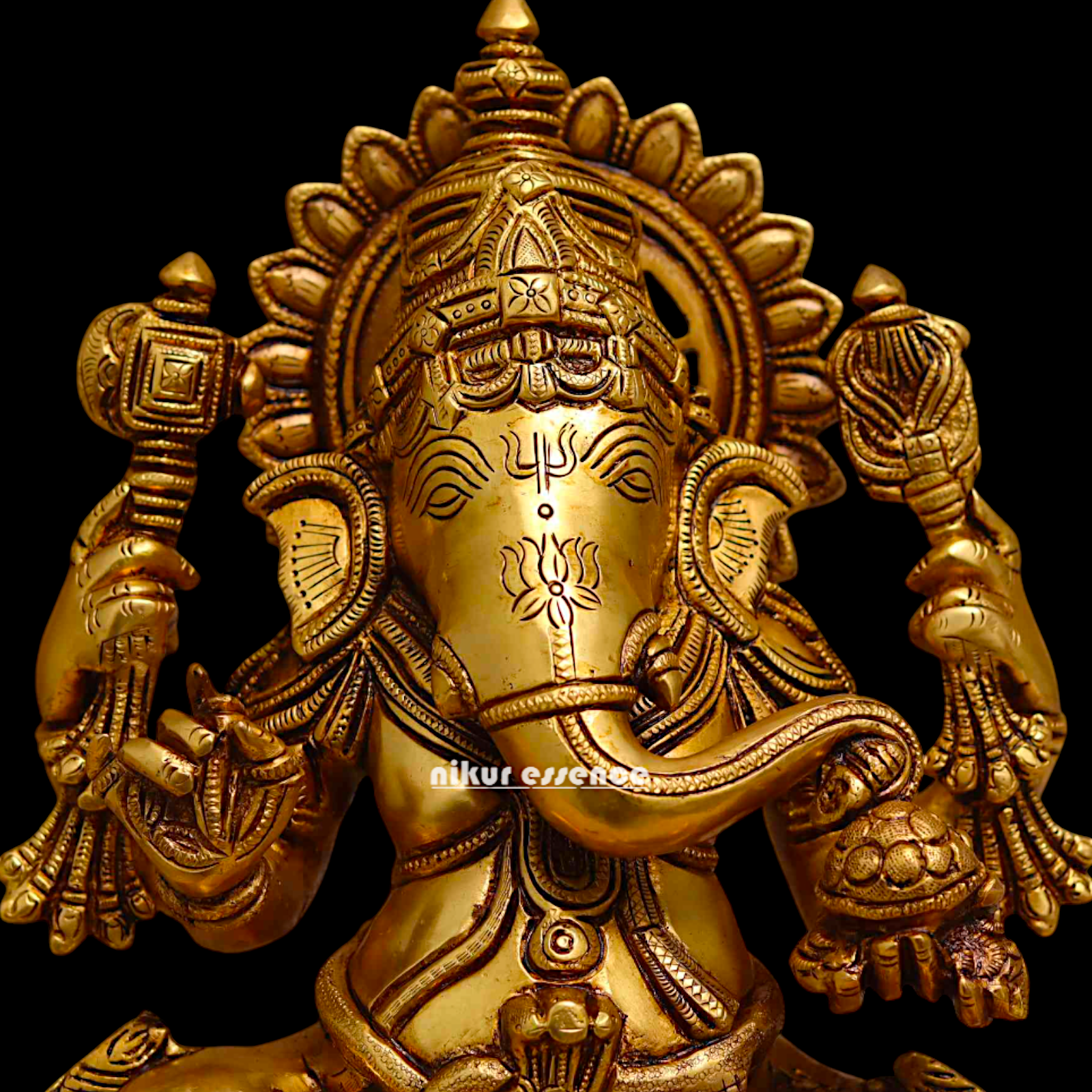 Ganesha Vinayaka pital brass idol - 16 inch