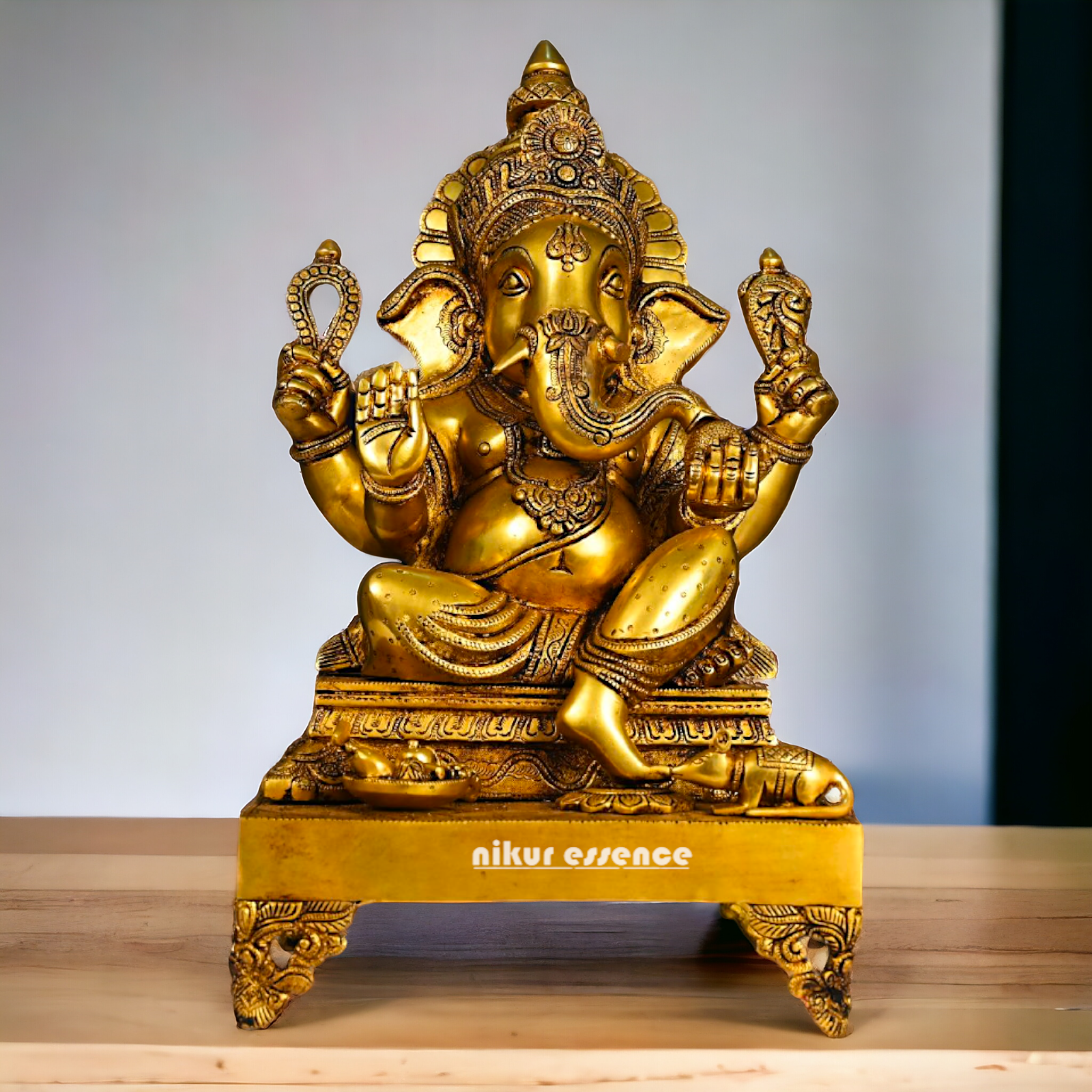 Big Ganpati Ganesha Pital Murti - 20 inches