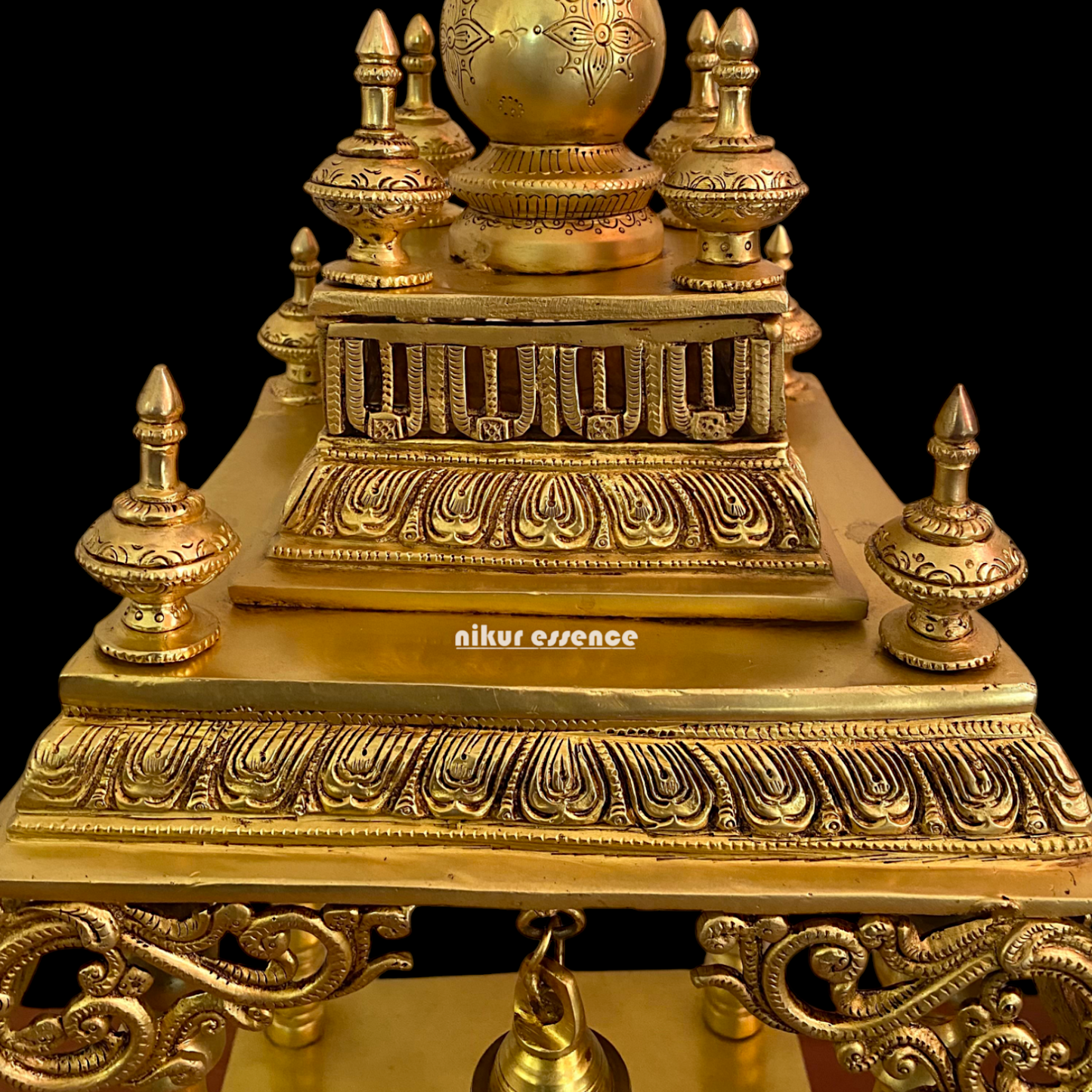 Brass Temple with Bell - 28.7 inches