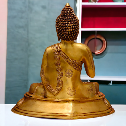 Pure Brass Buddha Sitting statue - 20 inches