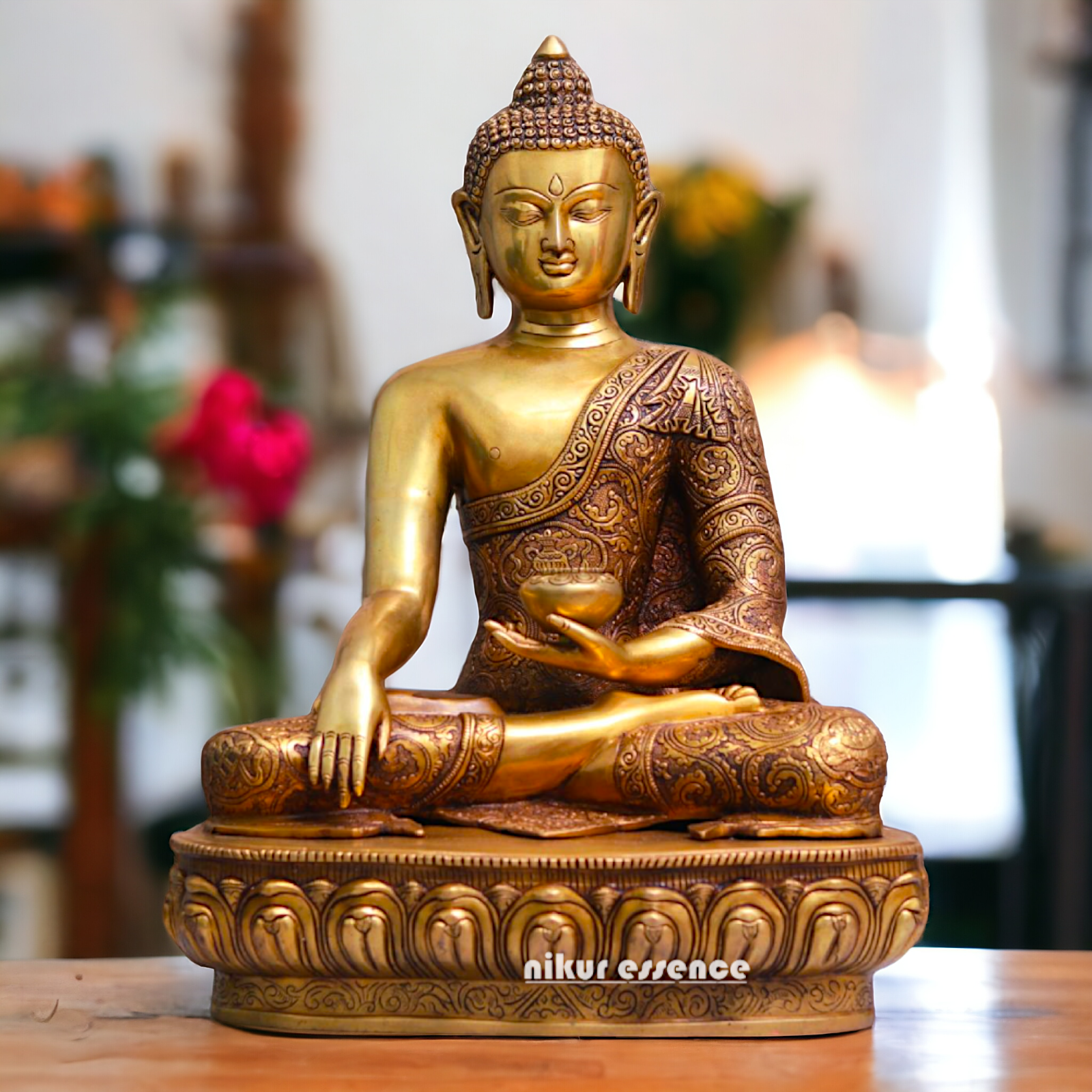 Pital Buddha Sitting Meditation Brass statue - 23 inches