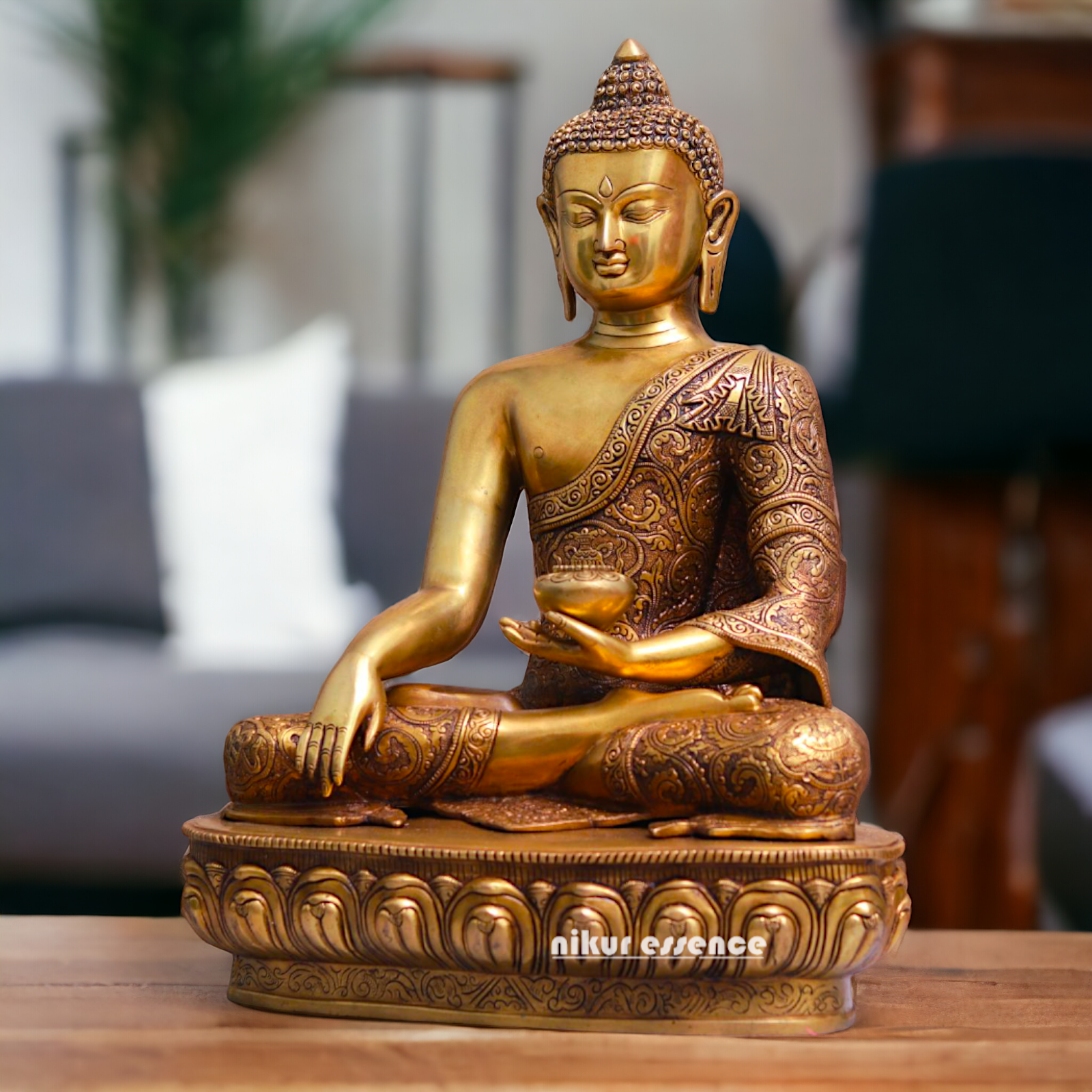 Pital Buddha Sitting Meditation Brass statue - 23 inches