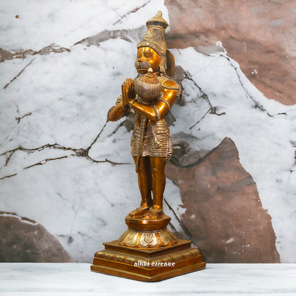 Brass Hanuman ji Standing statue - 24 inches