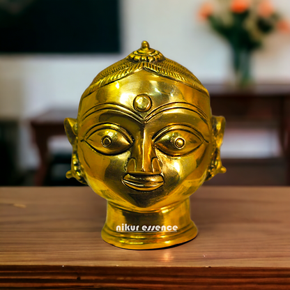 Superfine Brass Gauri Head Face idol - 4.5 inches