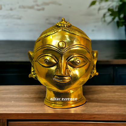 Superfine Brass Gauri Head Face idol - 4.5 inches