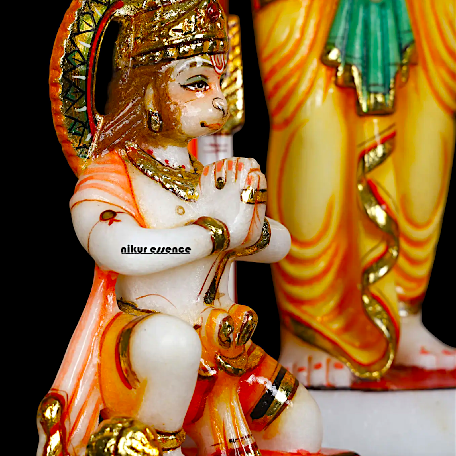 Ram Darbar marble statue - 15 Inches