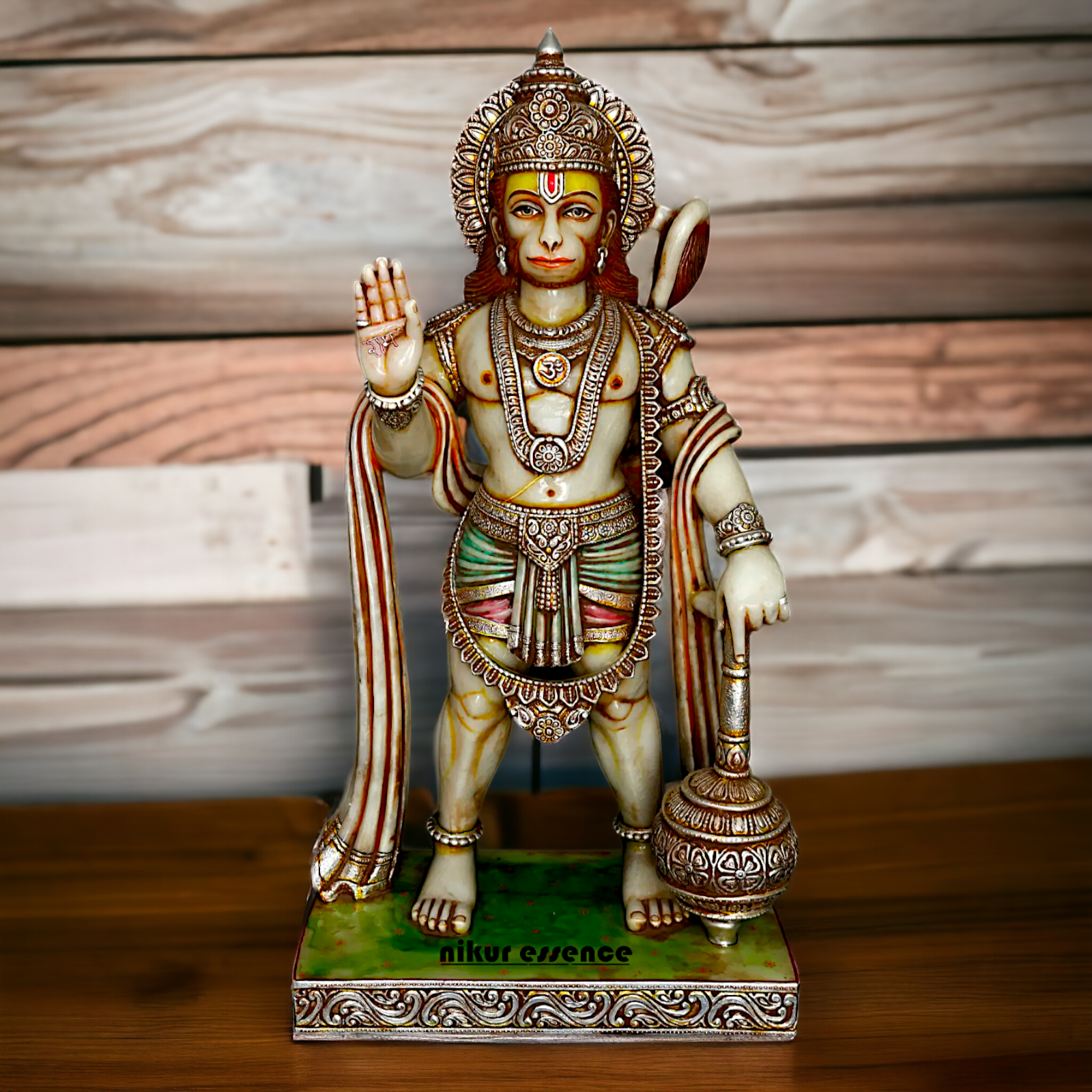 Large Hanuman ji Standing with Gada Marble idol - 44 Inches