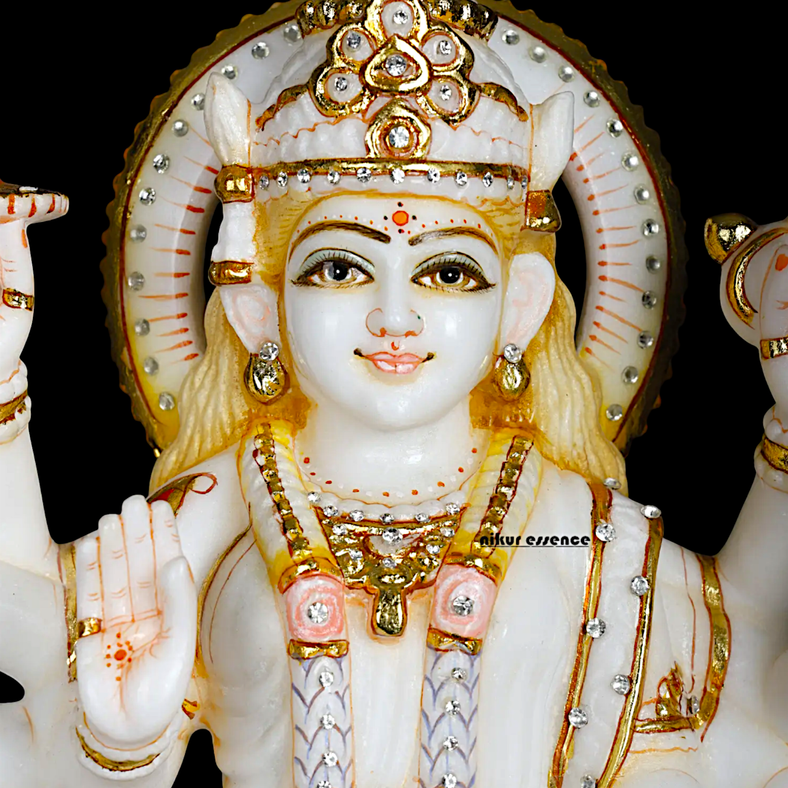 Marble Durga Sherawali Mata idol - 18 Inches