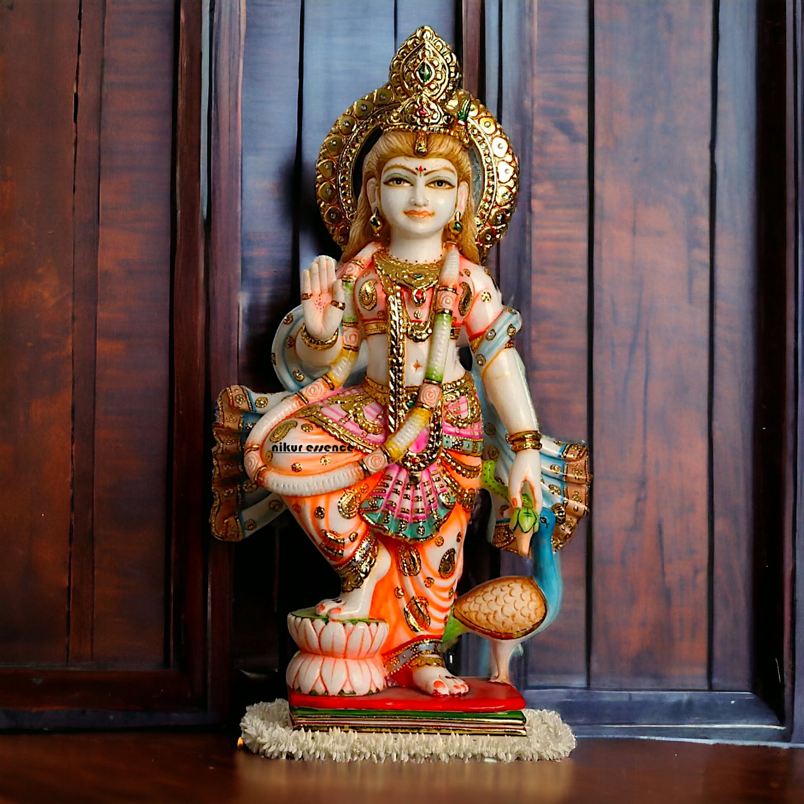 Large Radha Maa Marble idol - 23 Inches