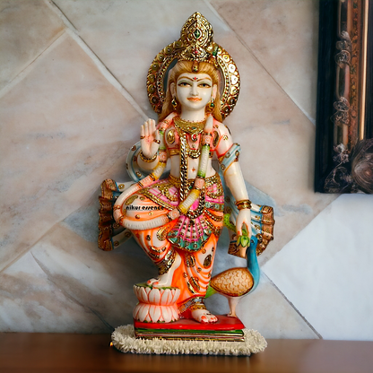 Large Radha Maa Marble idol - 23 Inches