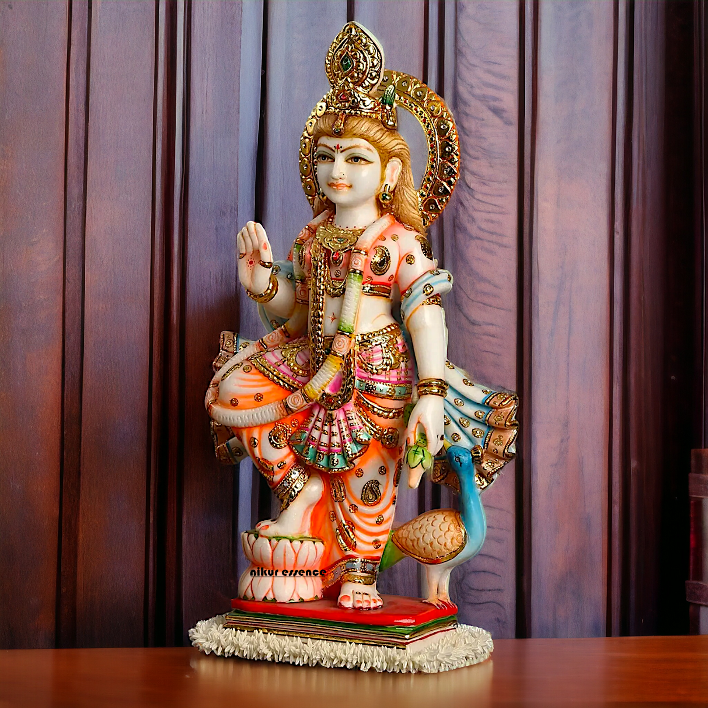 Large Radha Maa Marble idol - 23 Inches