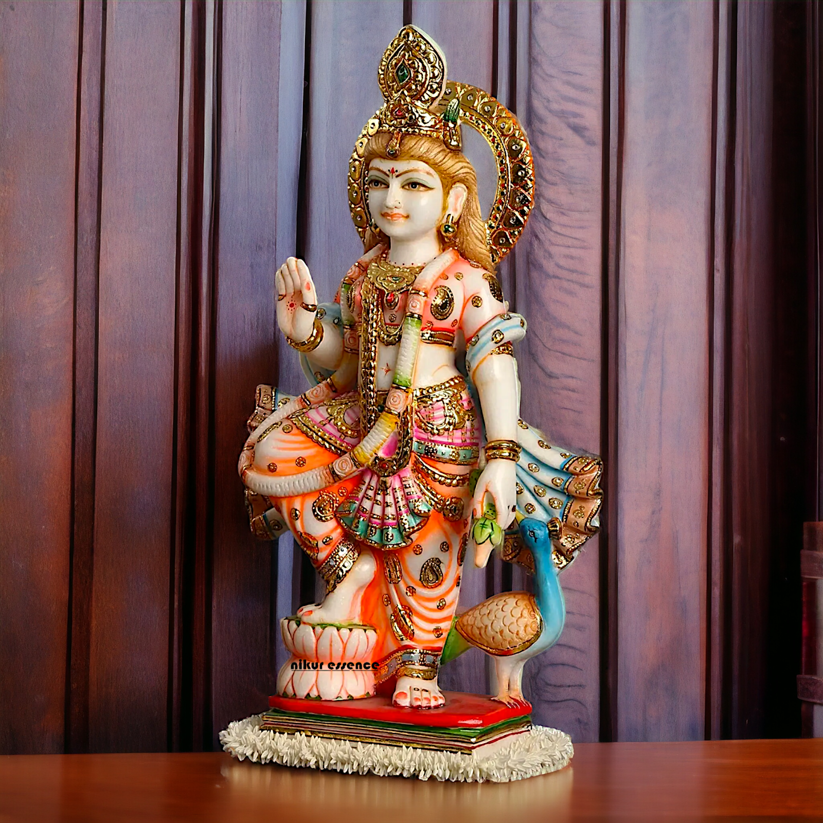 Large Radha Maa Marble idol - 23 Inches