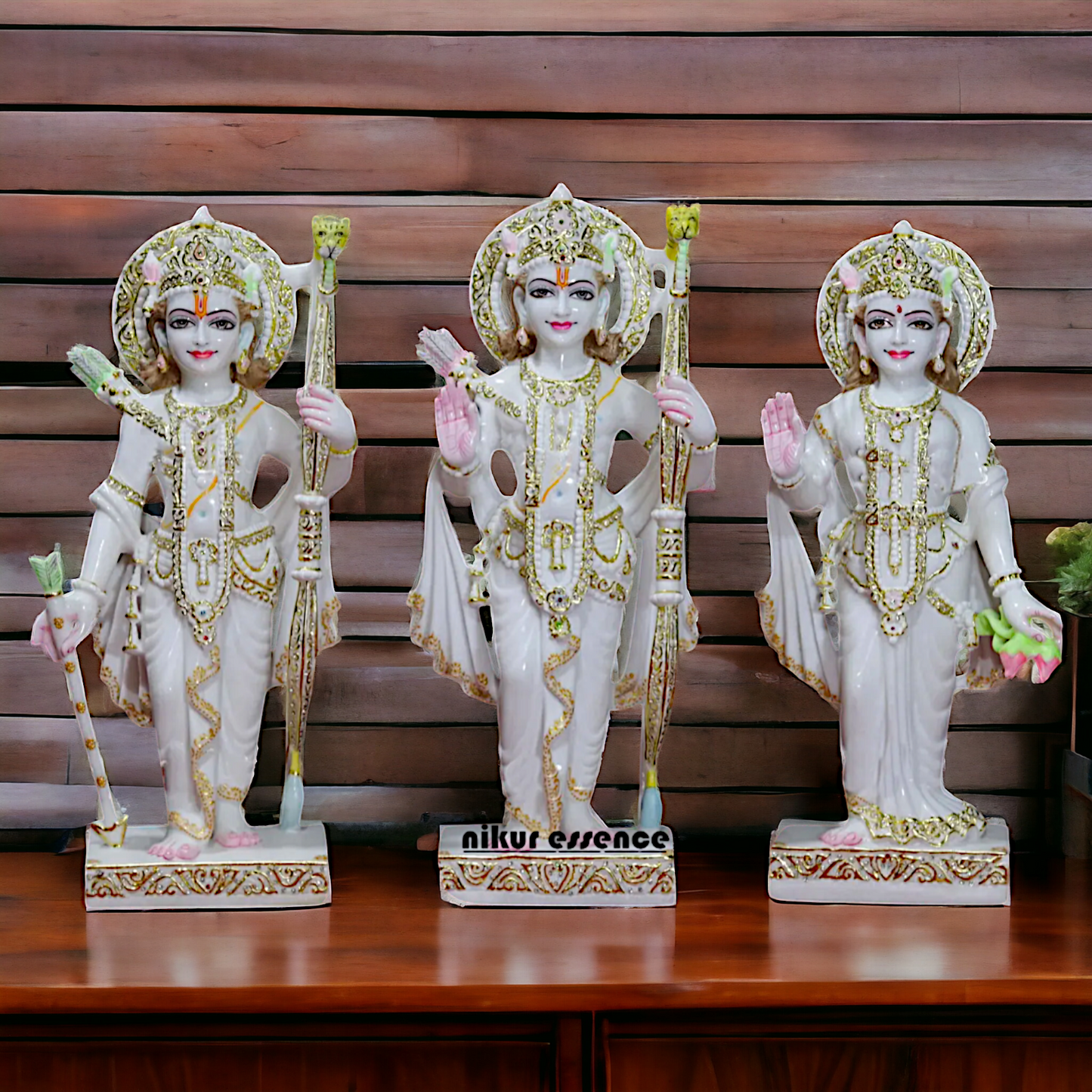 Large Ram Parivar Pure Marble idol - 32 inches