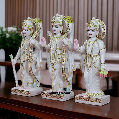 Large Ram Parivar Pure Marble idol - 32 inches