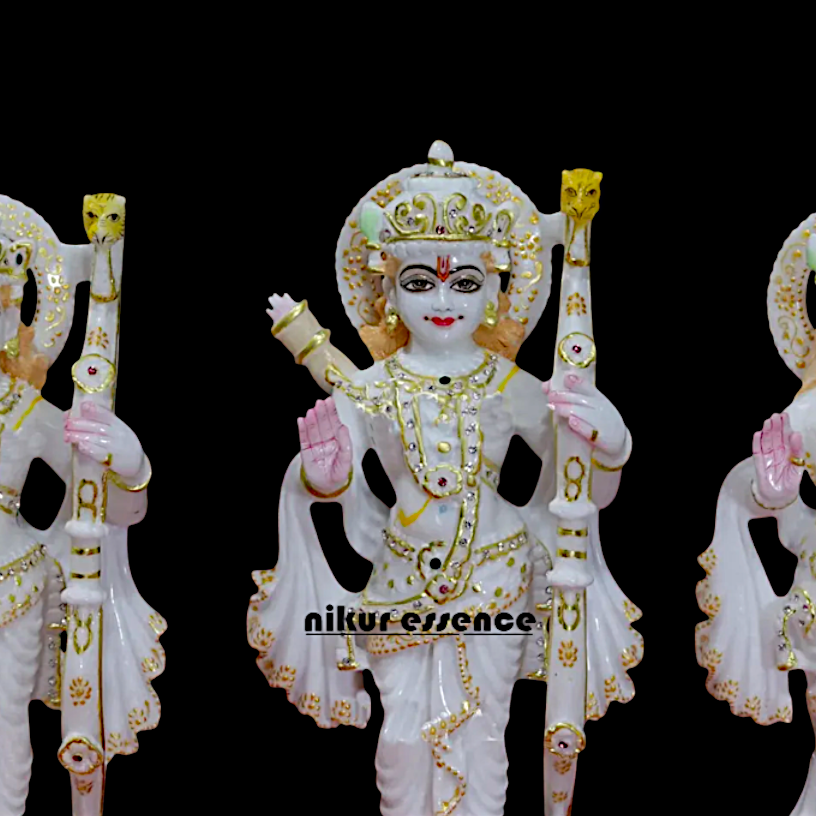 Large Ram Parivar Pure Marble idol - 32 inches