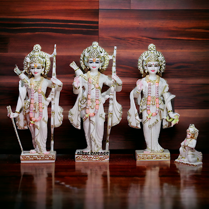 Big Ram Darbar Marble Idol - 36 inches