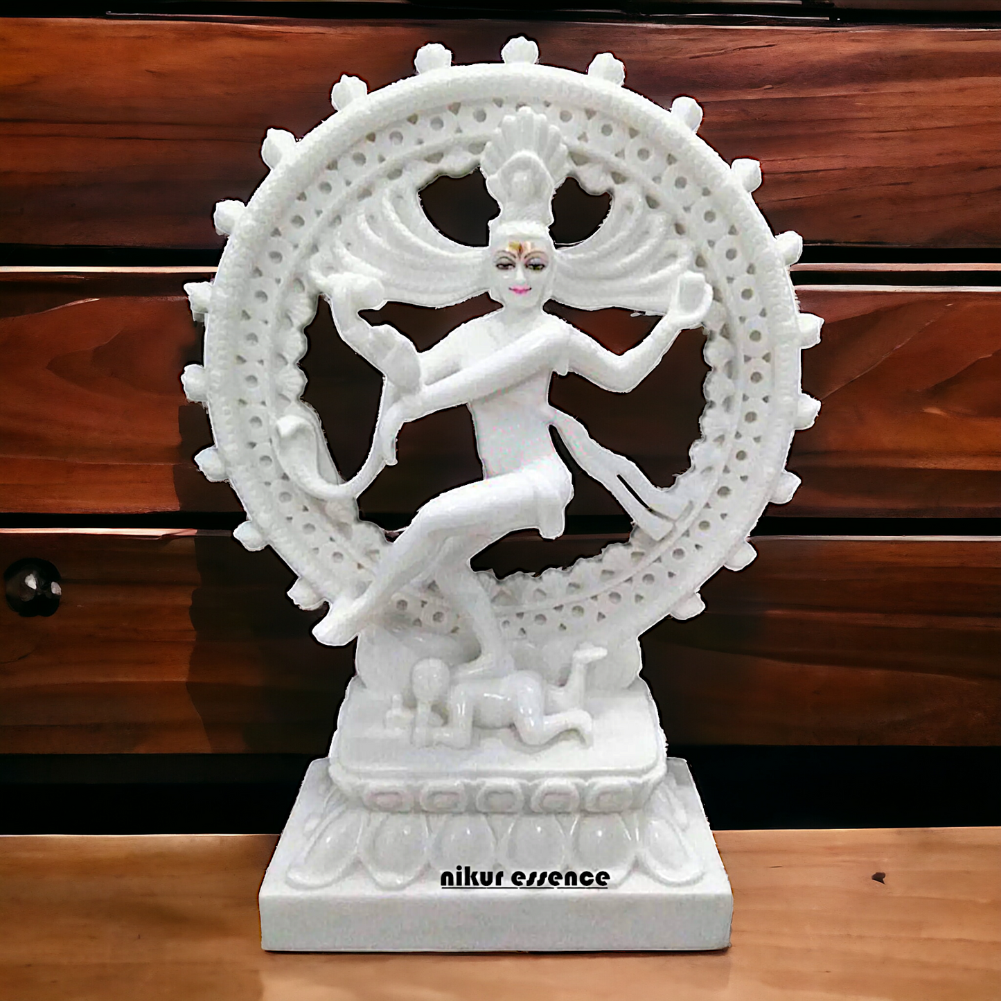 Nataraja Shiva Dancing Pure marble statue - 30 inches