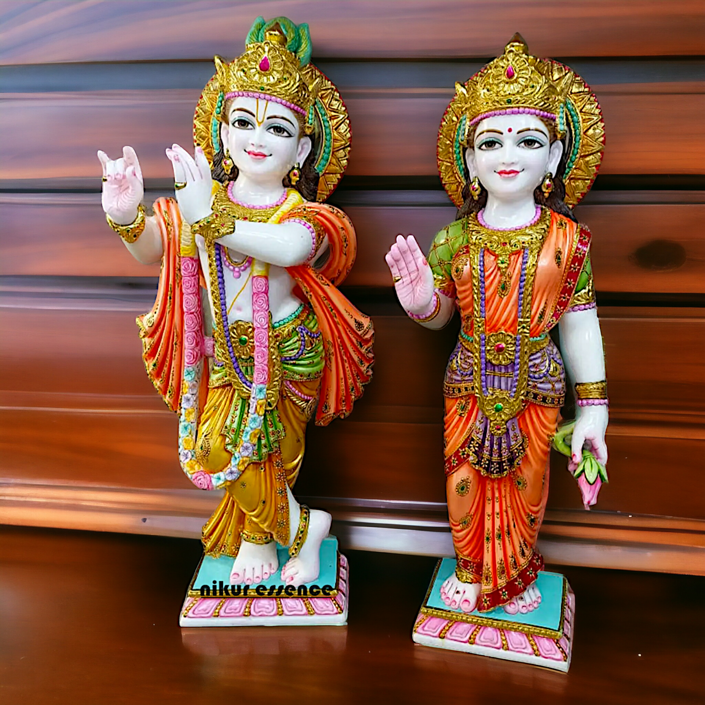 Radha Krishna Standing Marble idol - 24 inches