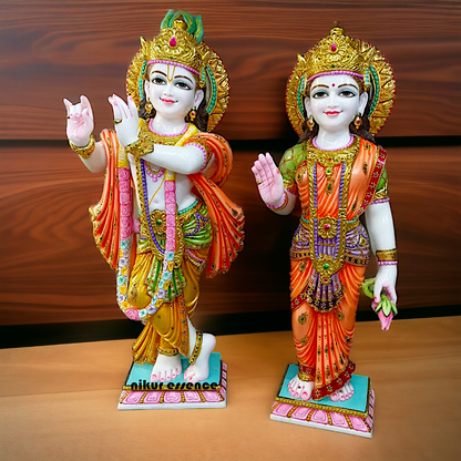 Radha Krishna Standing Marble idol - 24 inches