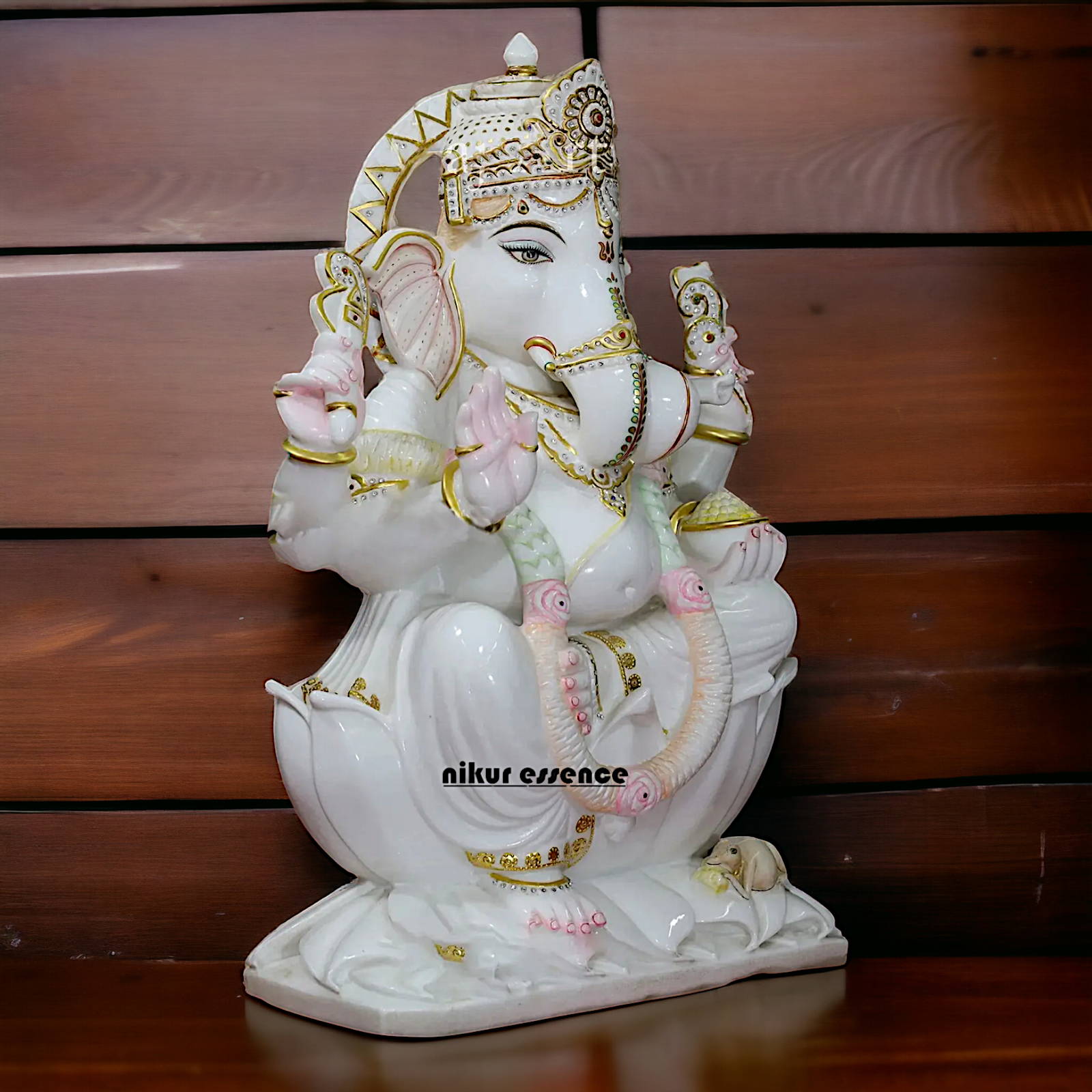 Large Ganesha Bhagwan Marble idol - 30 inches