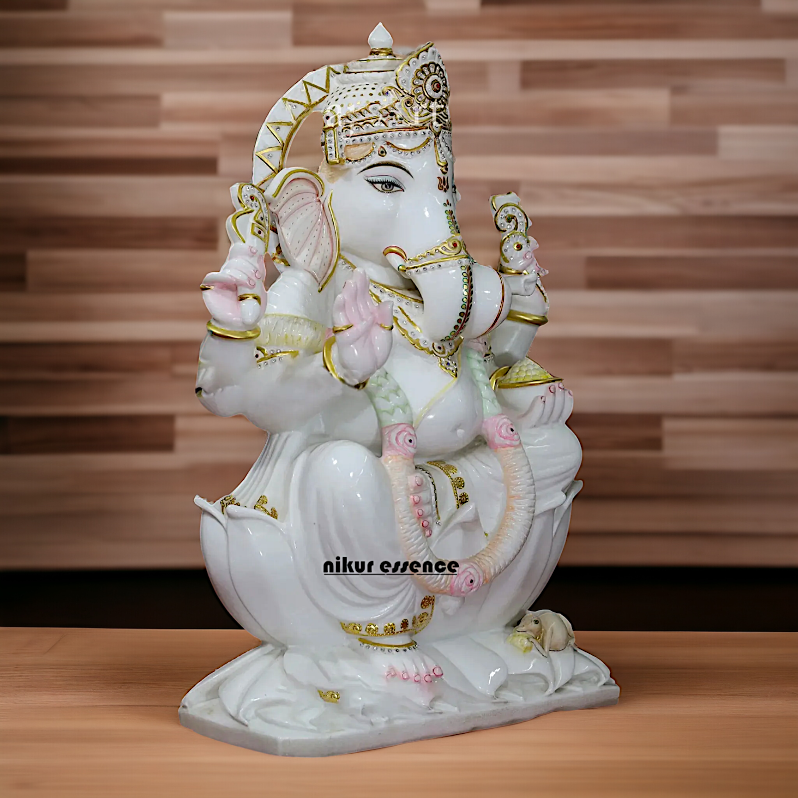 Large Ganesha Bhagwan Marble idol - 30 inches