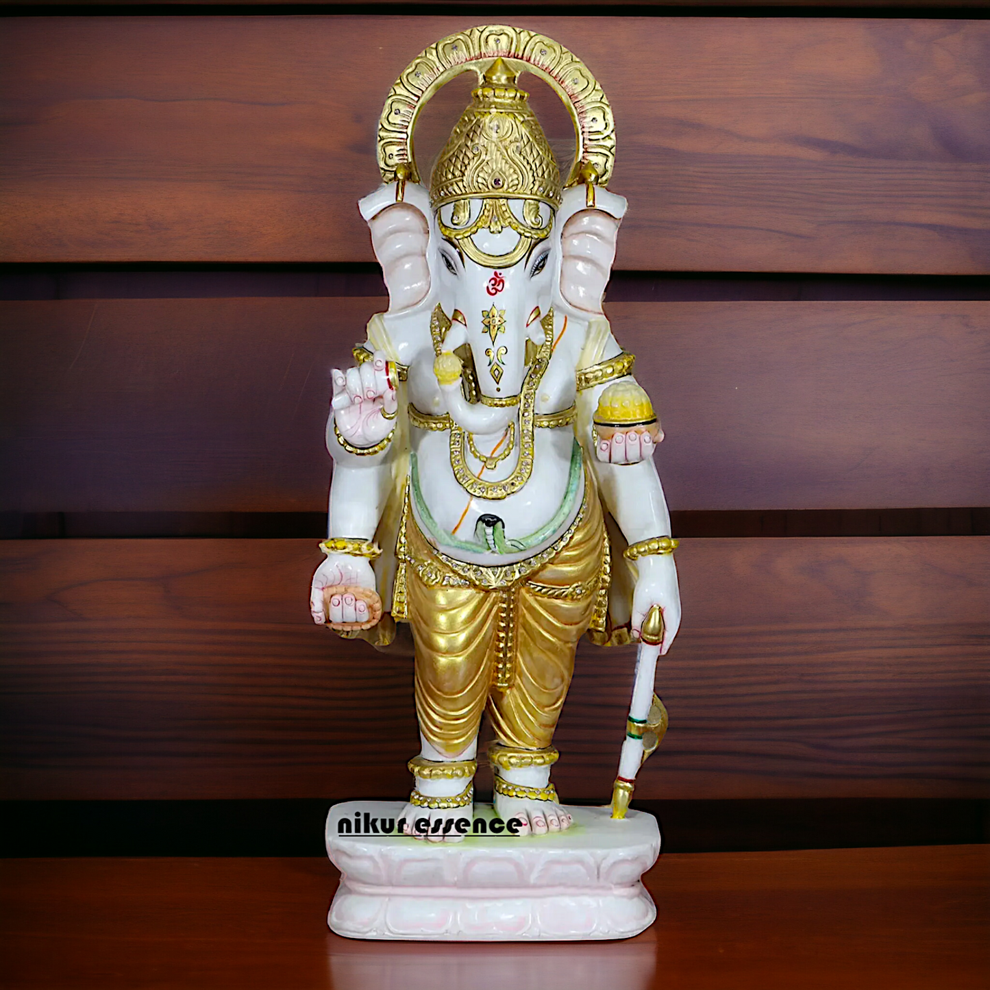 Ganesha Standing Marble idol- 30 inches