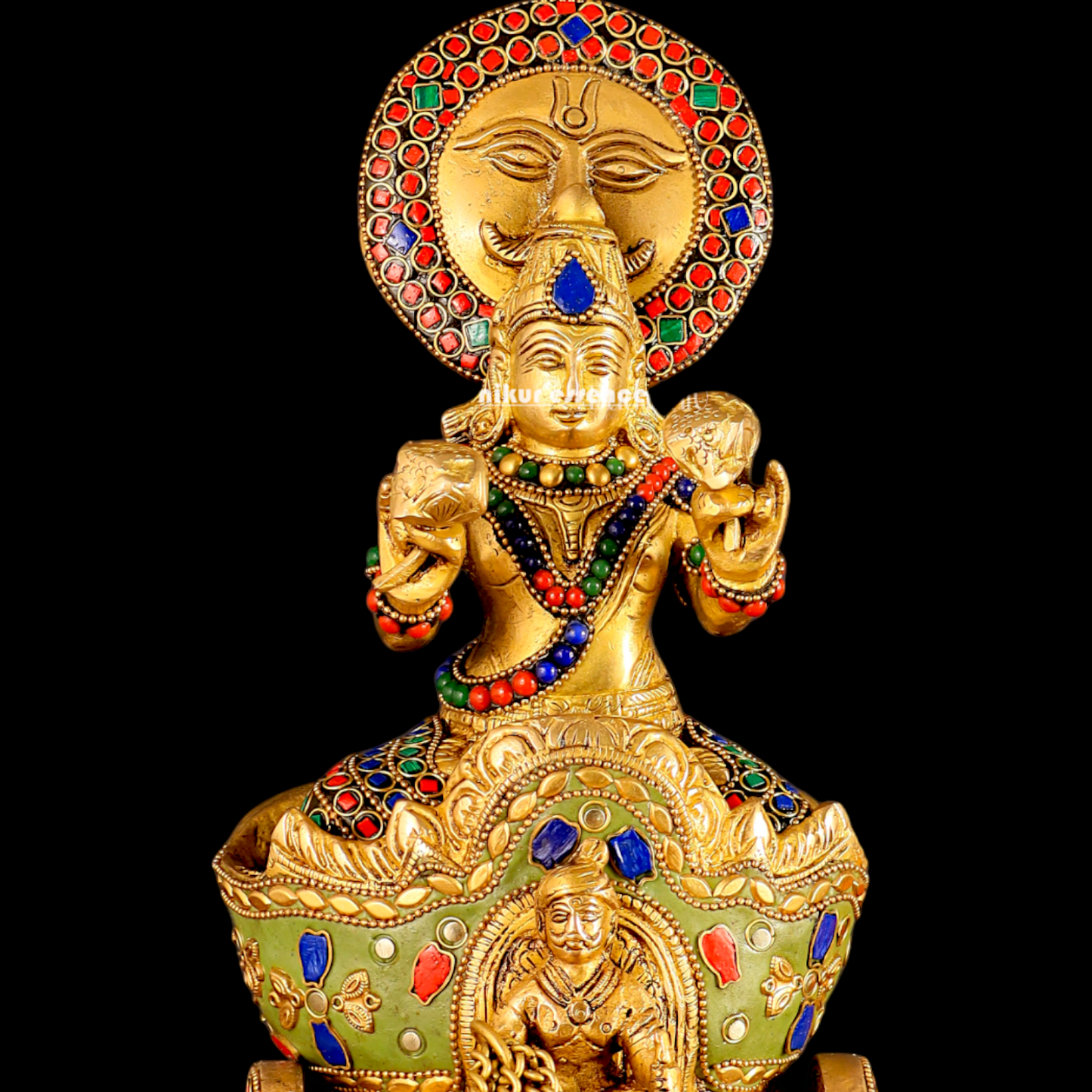 Surya Rath Brass with Stone Work idol - 12 inches