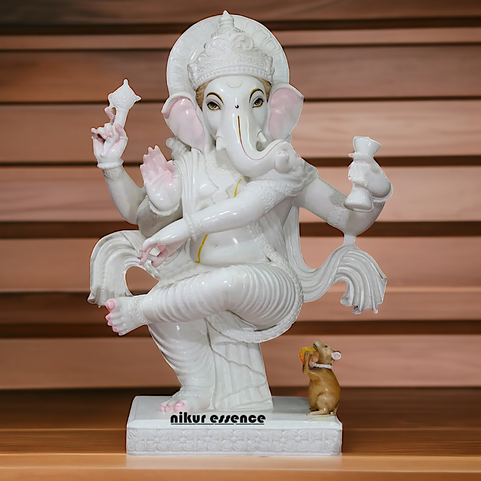 Big Ganesha Dancing Marble idol - 36 inches