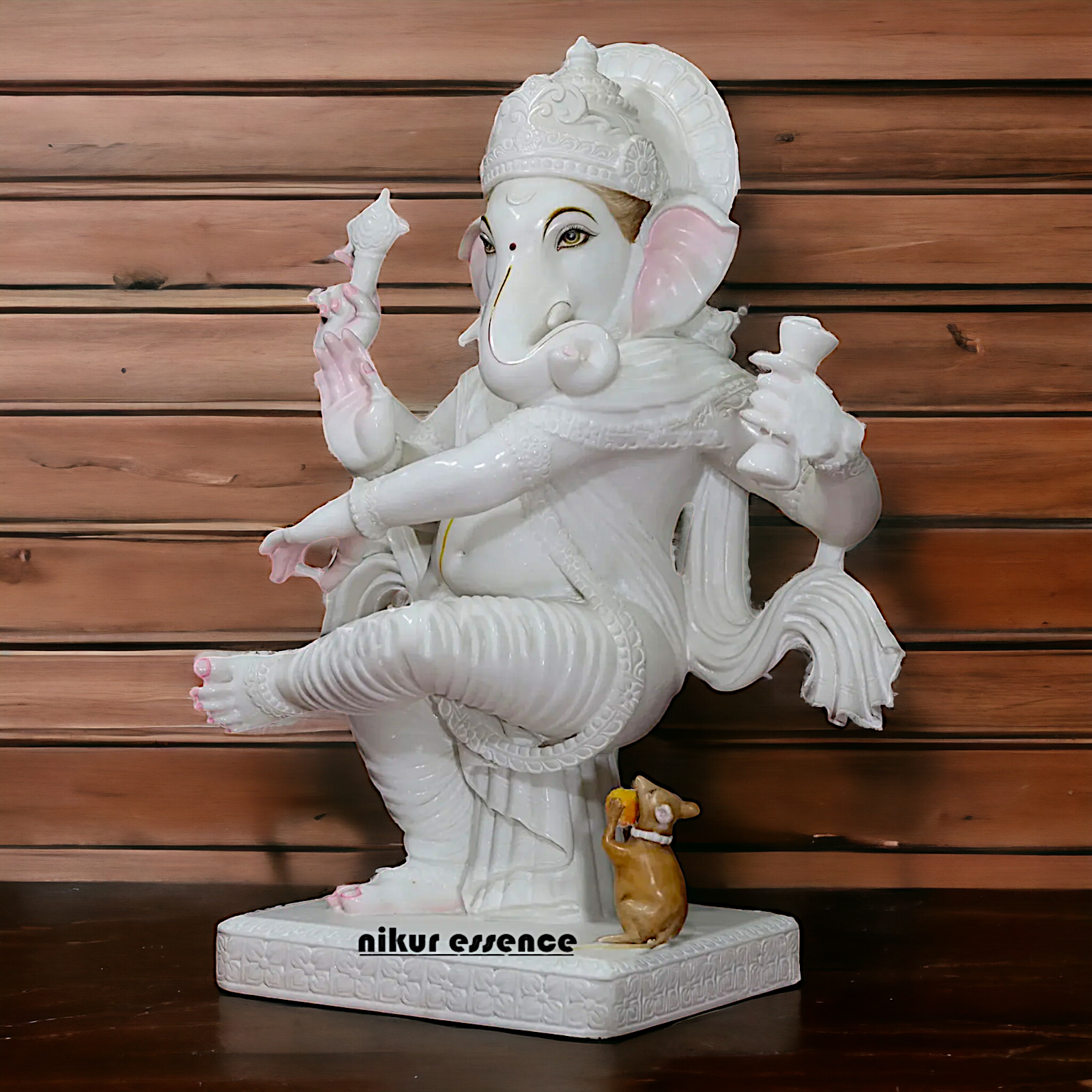 Big Ganesha Dancing Marble idol - 36 inches