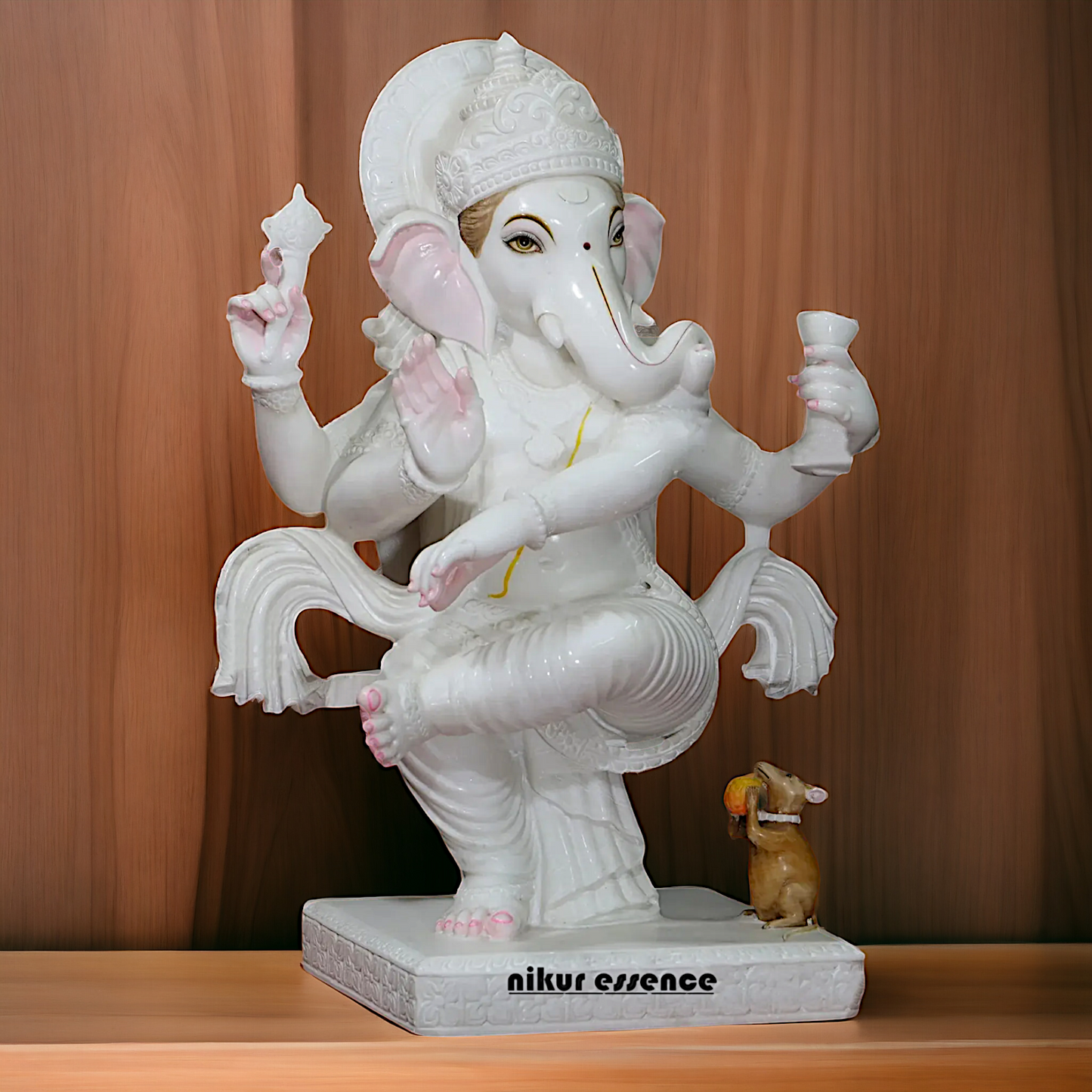 Big Ganesha Dancing Marble idol - 36 inches