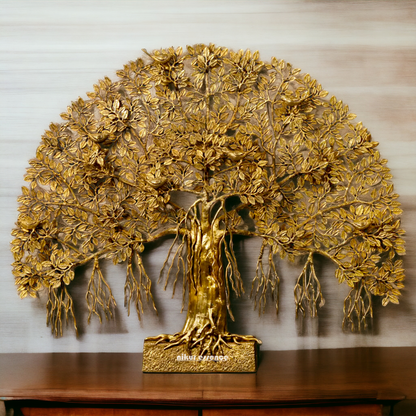 Brass Tree with birds statue - 46 Inches