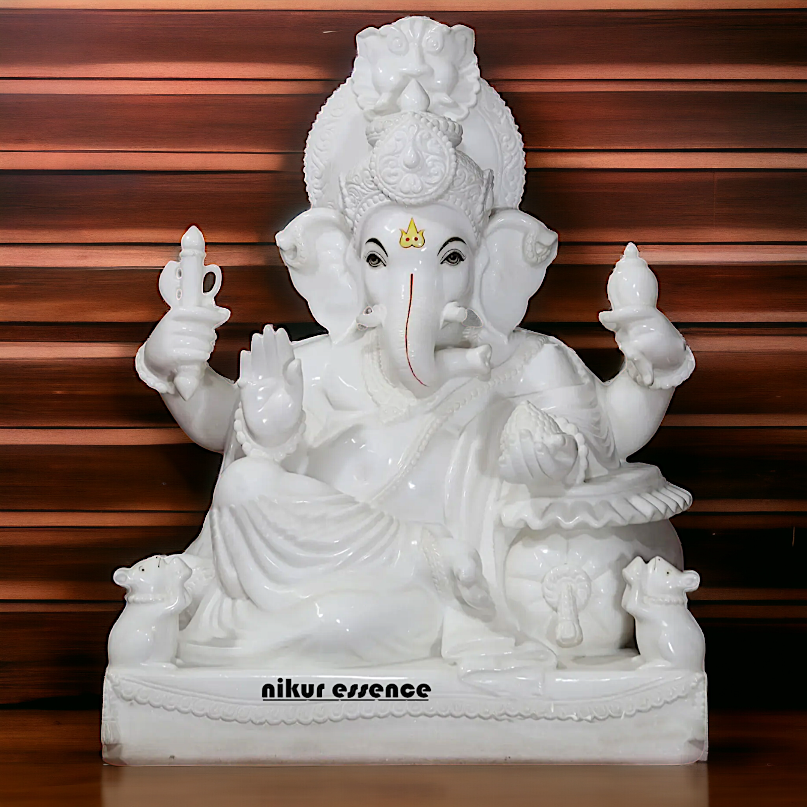 Large Ganesha Ganpati marble statue - 30 Inches