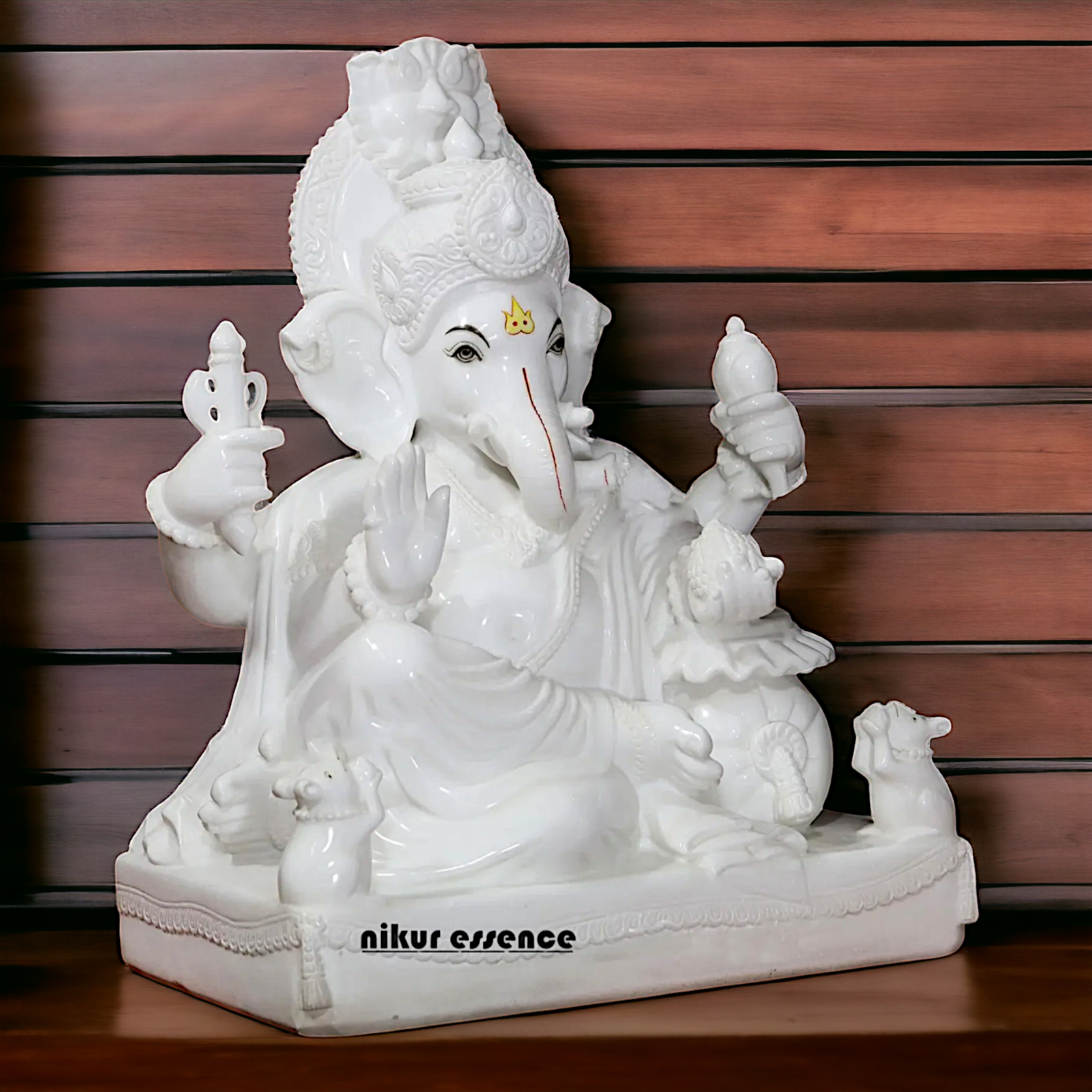 Large Ganesha Ganpati marble statue - 30 Inches