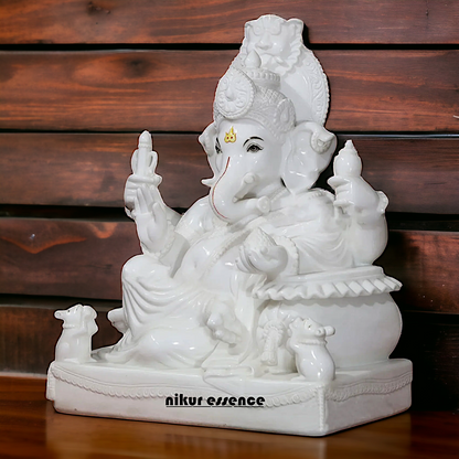 Large Ganesha Ganpati marble statue - 30 Inches