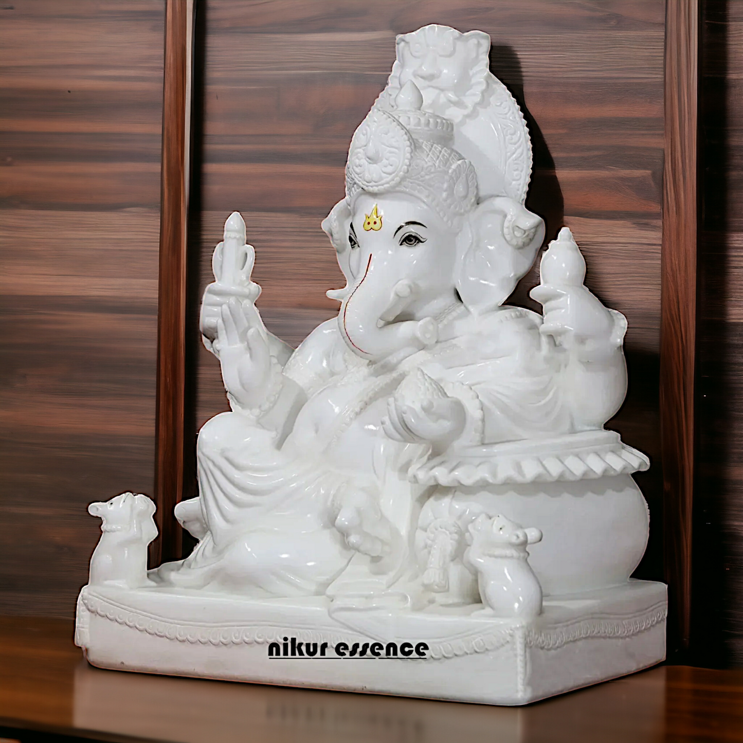 Large Ganesha Ganpati marble statue - 30 Inches