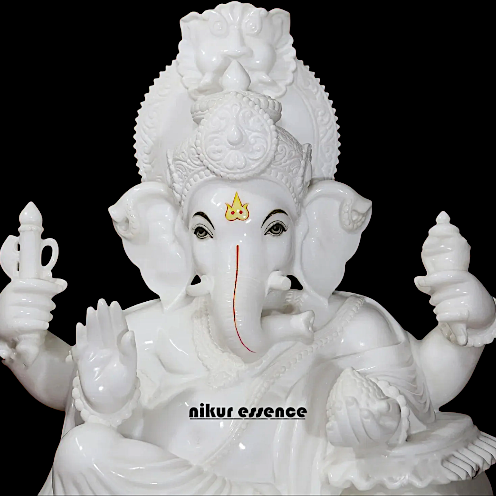 Large Ganesha Ganpati marble statue - 30 Inches