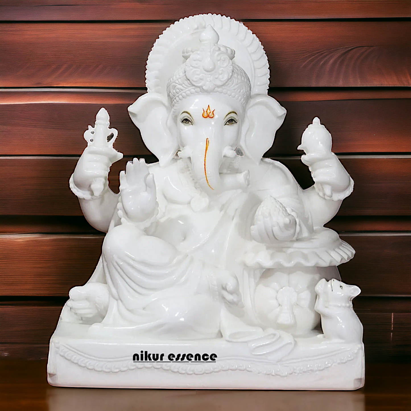 Big Ganesha God Sitting marble idol - 2 Feet