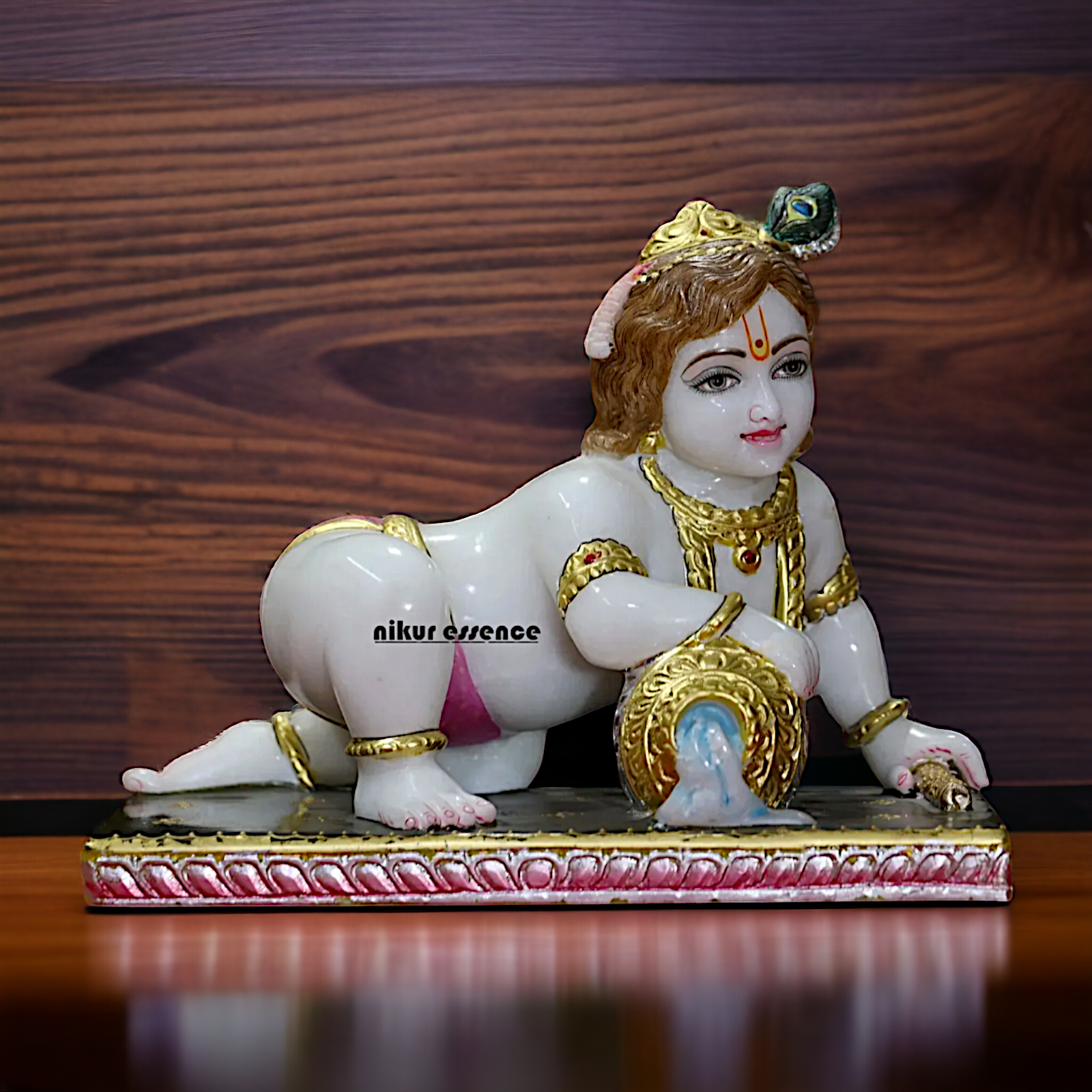 Bal Krishna with Matki Marble idol - 14 inches